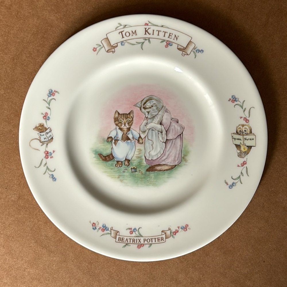 Royal Albert Beatrix Potter "Tom Kitten" Bone China Plate